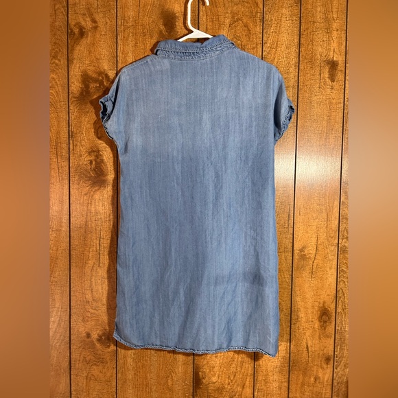 Blue Chambray Maxi Shirt Dress - Picture 6 of 8